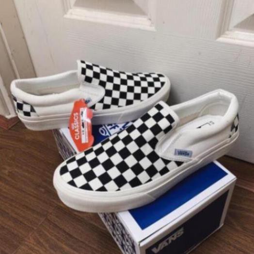 Giày Sneaker 𝐕𝐀𝐍𝐒 Caro Lười Slipon Đủ Size Nam Nữ Full Box BiIl | BigBuy360 - bigbuy360.vn