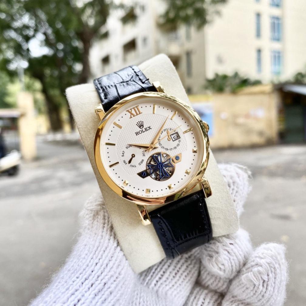 Đồng Hồ NAM ROLEX R075b TRẮNG Chống Xước, Chống Nước