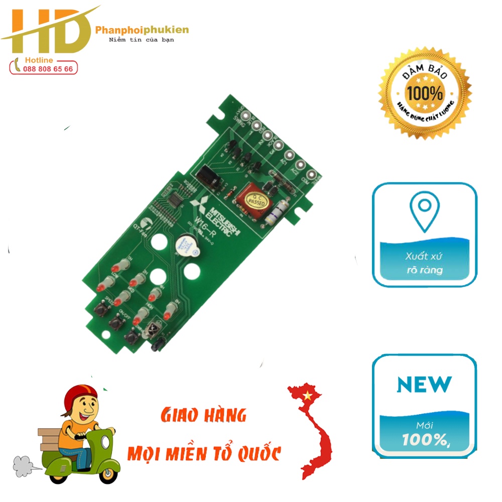 Bộ mạch và điều khiển quạt treo tường Mitsubishi W16-R (Quạt treo)