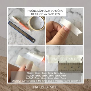 Móng Úp Thiết Kế Méh Nail Tặng Bộ Kit No.01