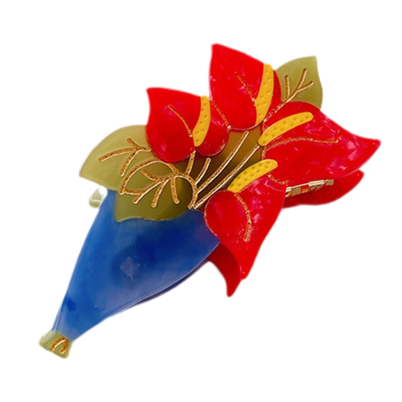 Kẹp Tóc Họa Tiết Hoa Thời Trang Nữ Tính