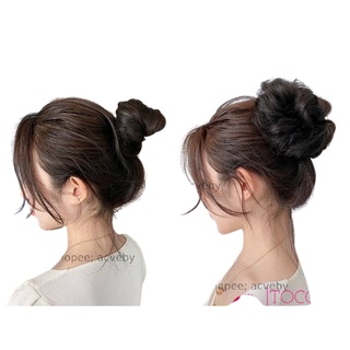 [QUEEN STORE] Tóc thật - Tóc giả búi cột rối mini - dệt tóc thật 100% - búi mini tóc thật - búi rối (hàng sẵn)