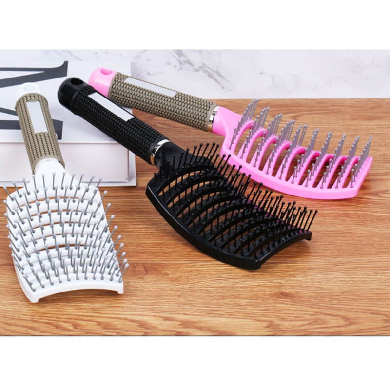 Lược Tạo Kiểu Tóc Chống Tĩnh Điện Thiết Kế Cong YOUYO