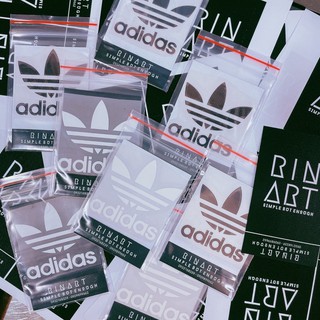 Decal Logo Sticker Patch in áo ủi trực tiếp lên vải hình thể thao 3 lá das nhiều màu