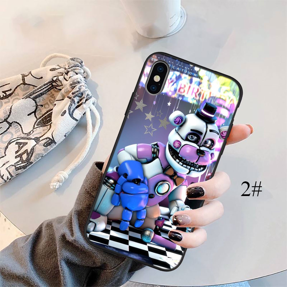 Ốp Điện Thoại Silicon Dẻo In Hình Game Kinh Dị FO25 FNAF Cho iPhone 5 5S 6 6S 7 8 11 Pro Max Plus SE XR