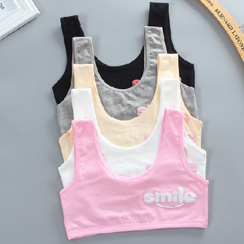 Áo Lót Levao Vải Cotton Phong Cách Thể Thao Cho Bé Gái Từ 7-14 Tuổi
