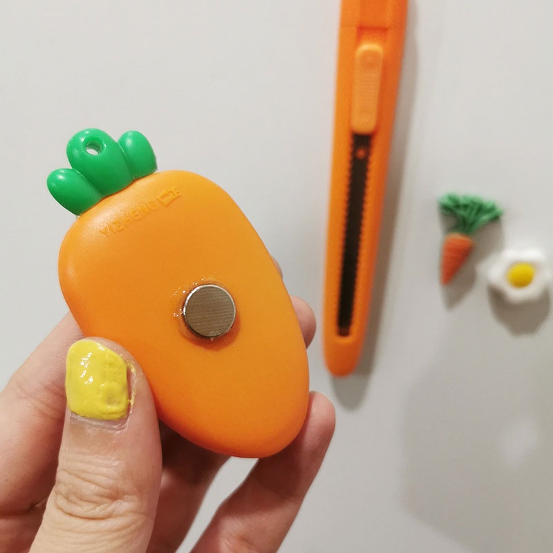 Dao Cắt Cà Rốt / Dâu Tây / Cà Rốt Mini Dễ Thương Tiện Dụng Cho Học Sinh / Văn Phòng Diy