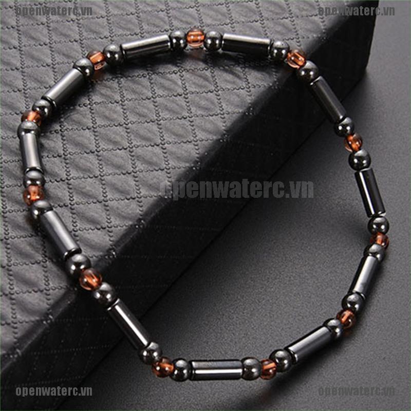 Lắc chân xỏ hạt đá hematite hỗ trợ giảm cân hiệu quả