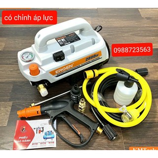 Máy xịt rửa xe, máy lạnh có chỉnh áp lực ergen en-6728 - 2800w - có chỉnh áp
