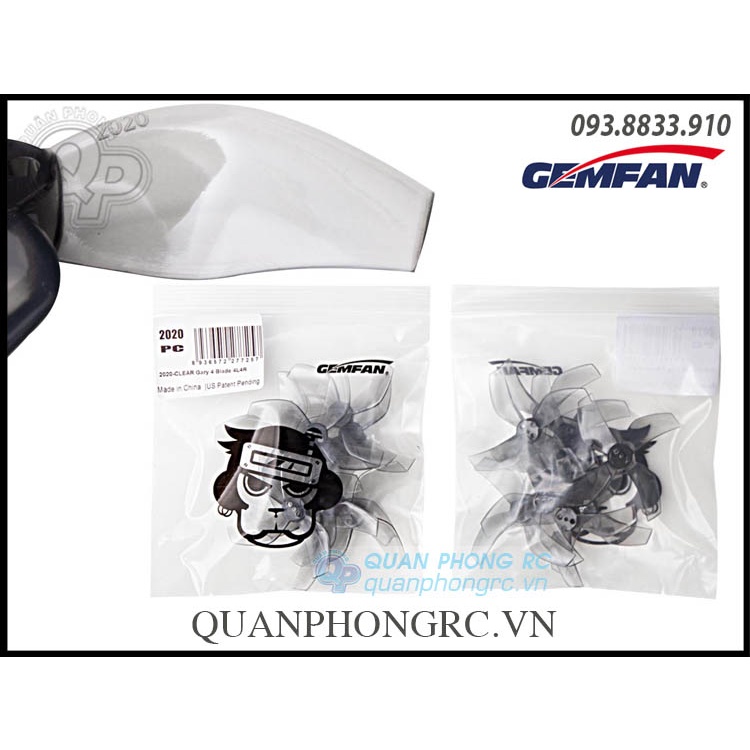 4 Cặp Cánh 4 Lá GEMFAN D51 4 Blades 2020 Cinewhoop Ducted Propellers (8 Cái)