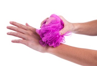 Bông tắm loại lớn mềm mịn