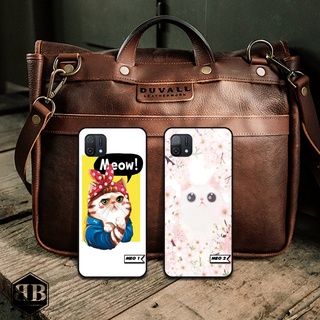 Ốp lưng kính cường lực oppo a16k mèo cute