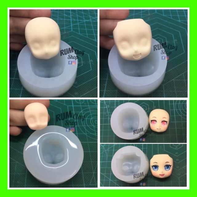 [R12] Khuôn Silicone Mặt Chibi