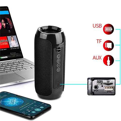 [ChínhHãng]Loa Bluetooth T&G TG117 (Mẫu Tròn) chính hãng nhập khẩu, chất lương âm thanh chuẩn, bass cực căng tại TPHCM