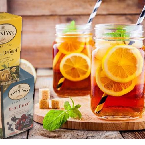 Trà trái cây cherry việt quất Twinings date 2023 (hàng Mỹ nguyên seal)