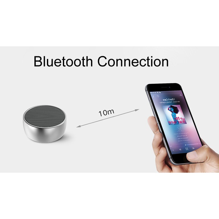 Loa Bluetooth Cầm Tay Mini Bs02, Vỏ Kim Loại, Bass Hay,, Có Khe Cắm Thẻ Nhớ, Cổng 3.5 -dc3760