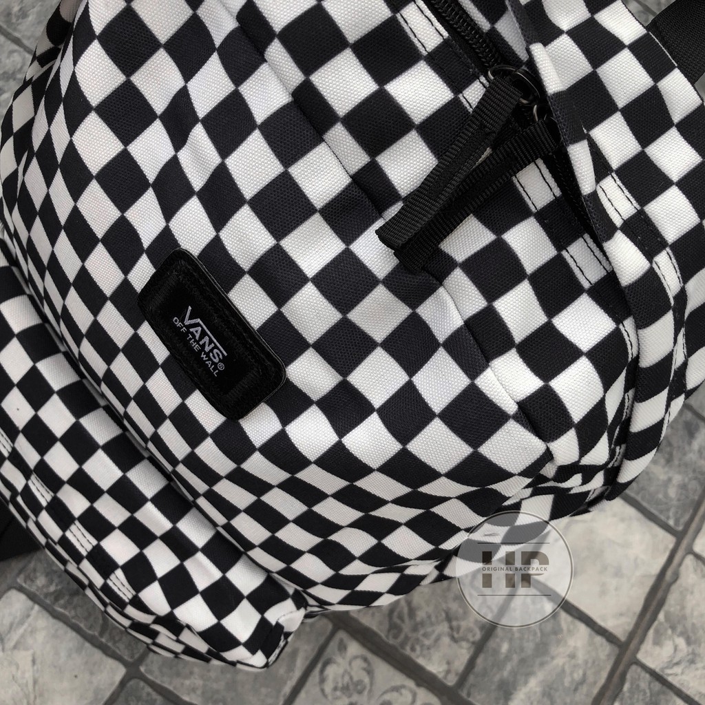 [ẢNH THẬT] Balo Vans Old Skool Checkerboard Backpack Full