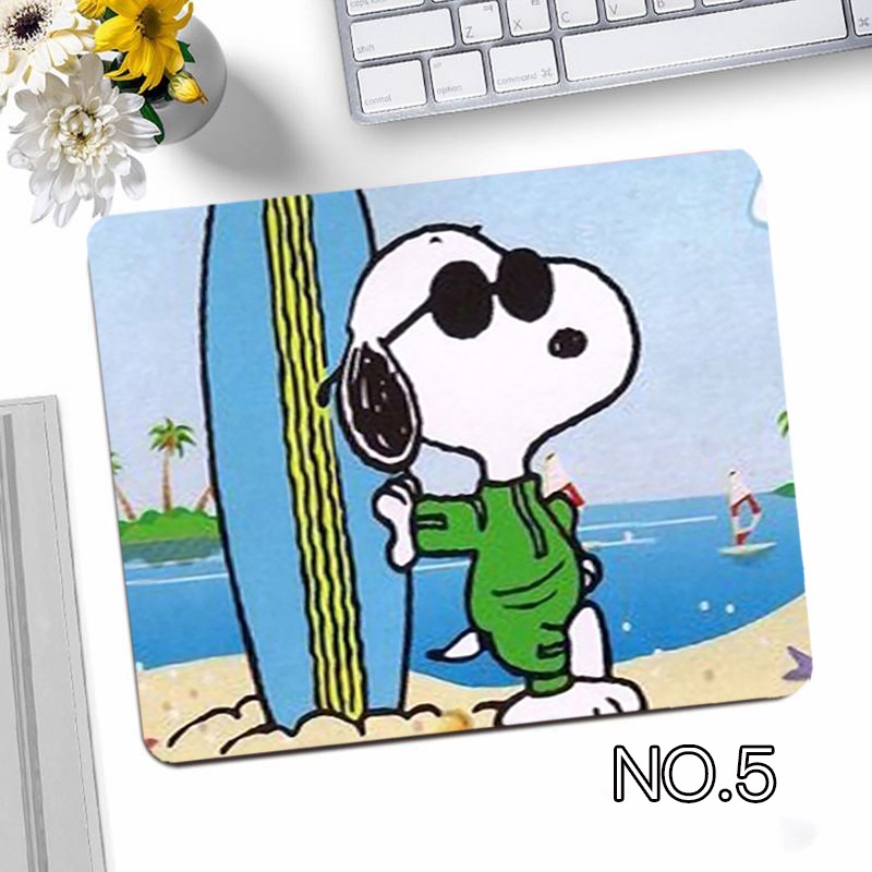 Miếng Lót Chuột Và Bàn Phím Máy Tính Chống Trượt In Hình Hoạt Hình Snoopy
