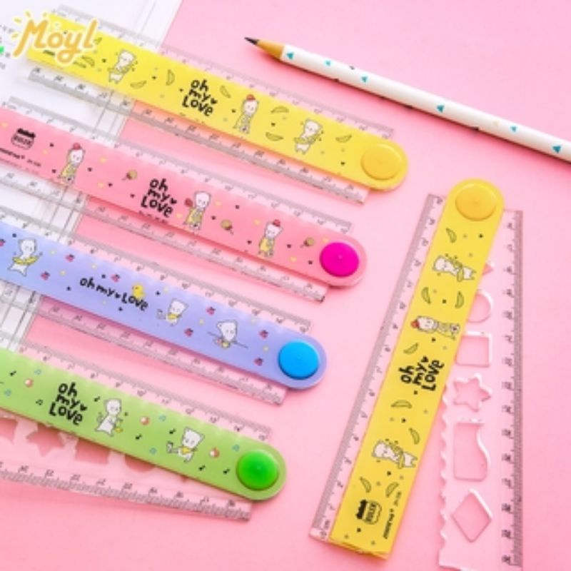 Thước kẻ gập 15cm thành 30cm (mầu/ mẫu ngẫu nhiên)