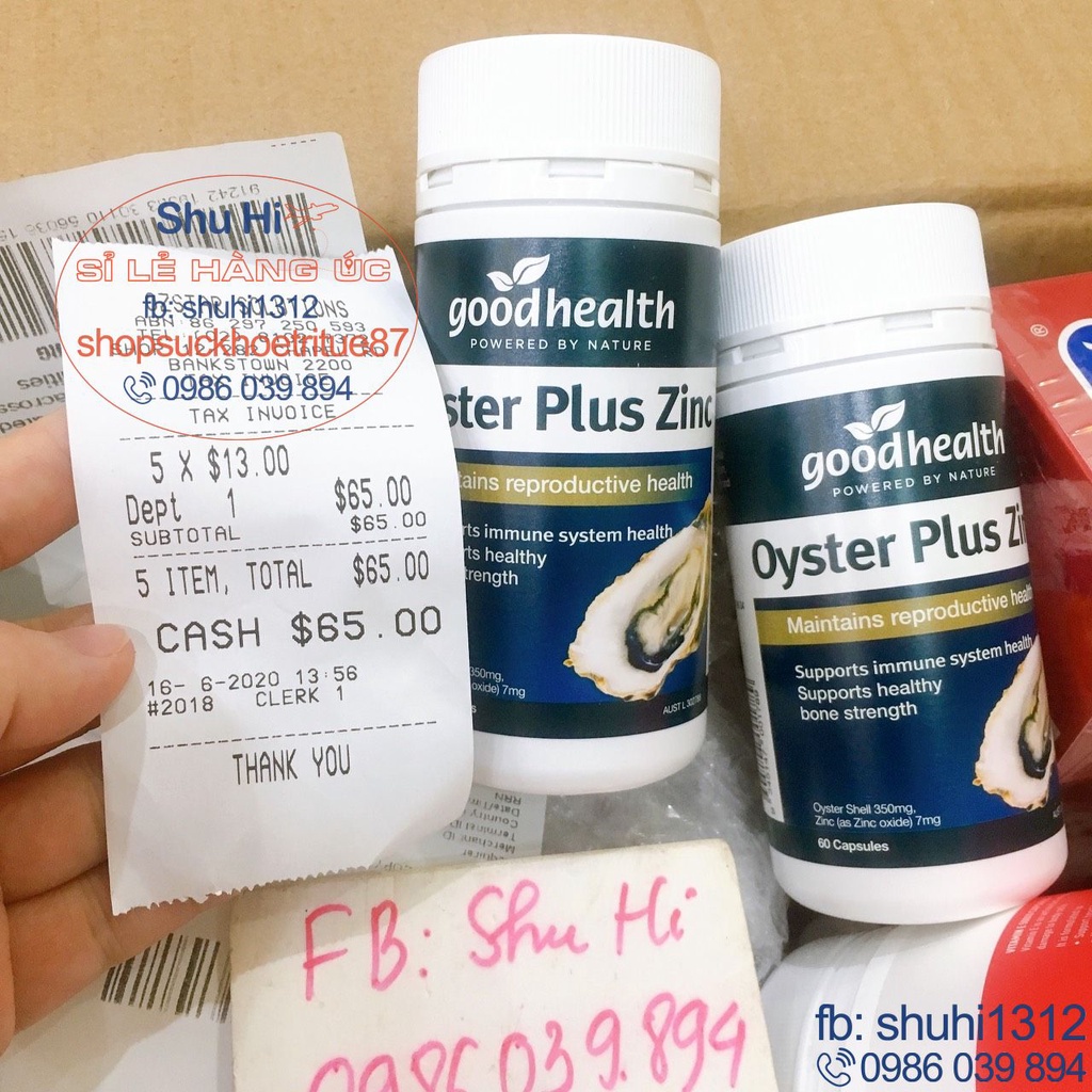 Tinh chất hàu goodhealth oyster plus 60 viên, tăng cường sinh lý nam giới