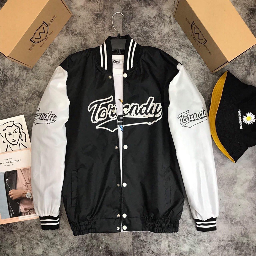 Áo Khoác Dù Bomber 2 Lớp Hình Thêu Chữ Nổi Bmoody NAM/NỮ Ảnh Thật