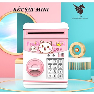 Két sắt mini cho bé két ATM thông minh sử dụng pin Miễn Phí Vận Chuyển đơn hàng đạt 200k