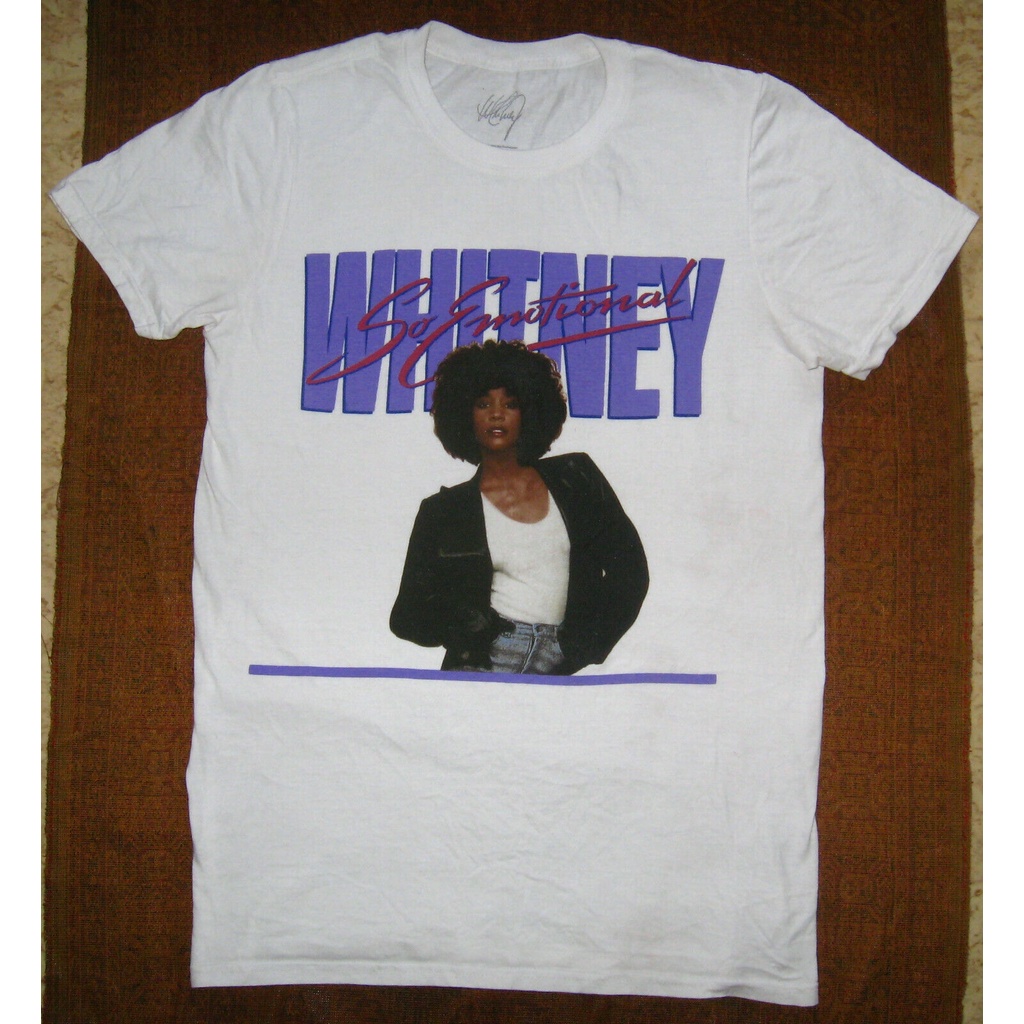 Áo thun Whitney Houston. Cảm xúc quá. Michael Jackson Mariah Carey Carey