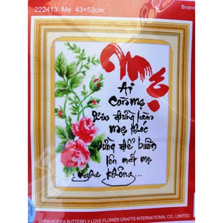 Tranh thêu chữ thập Mẹ 222413