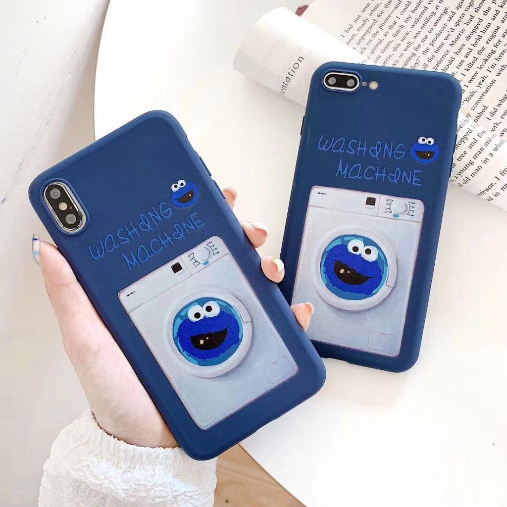 XiaoMi Mi5X MiA1 Mi6 Mi6X MiA2 Mi8 Mi8se Mi8pro Dễ thương anime Sesame Street điện thoại di động vỏ chống vỡ