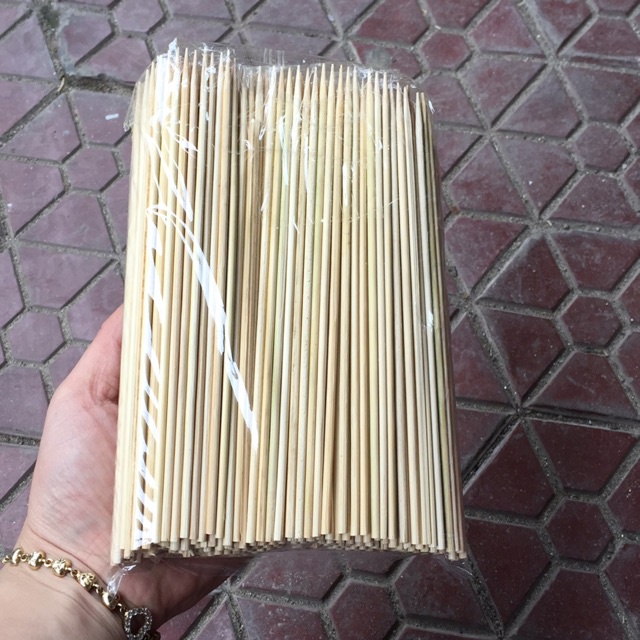 50 Que xiên thịt nướng, que xiên tre làm đồ handmade