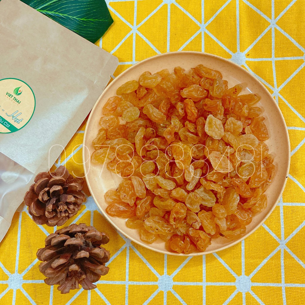 Nho Khô Vàng Úc (Gói Nhỏ 50g) Ăn kèm ngũ cốc, hạt, yến mạch, rau salad, ăn kèm sữa tươi...