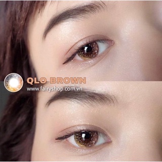 Kính Áp Tròng Qlo7 Brown 14.0mm - FAIRY SHOP CONTACT LENS
