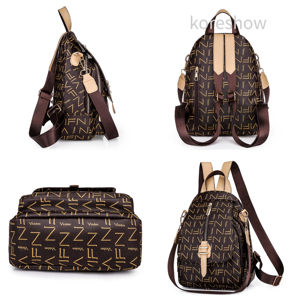 Balo đeo vai bằng da thời trang sành điệu cho nữ