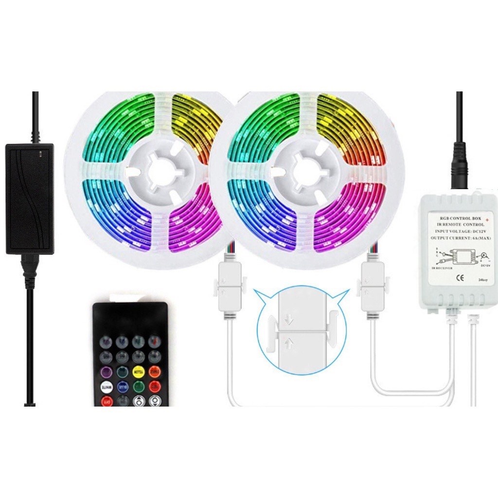 BỘ ĐIỀU KHIỂN CHO LED DÂY NHIỀU MÀU 12V/24V