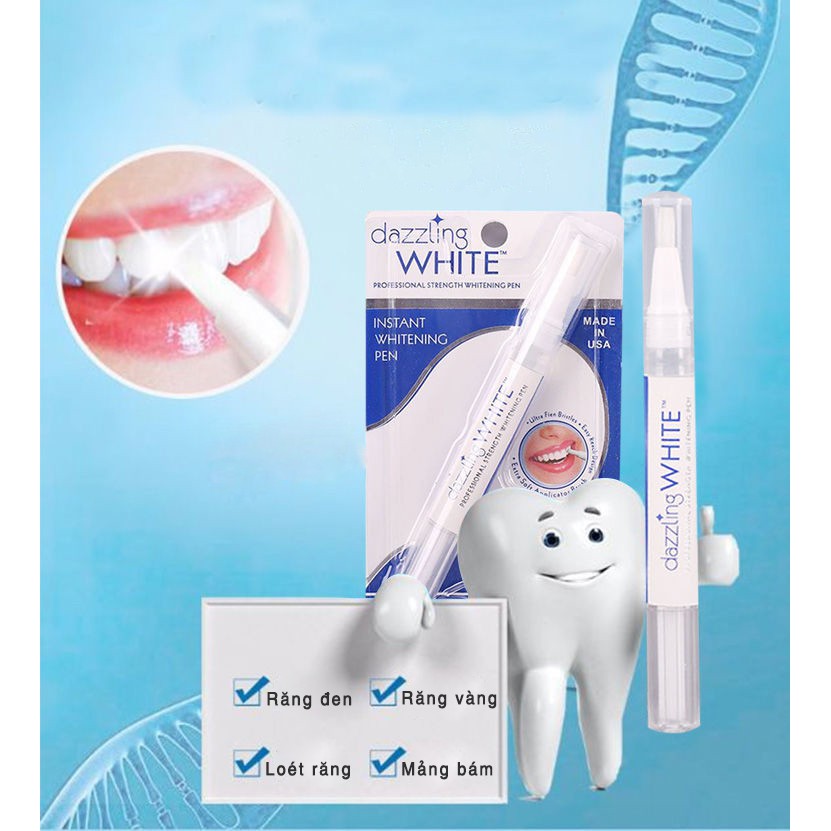 Bút Tẩy Làm Trắng Răng Cấp Tốc Dazzling White Bút Loại Bỏ Ố, Vàng, Mảng Bám Răng Dazzling White - Đồ gia dụng ORIOKO
