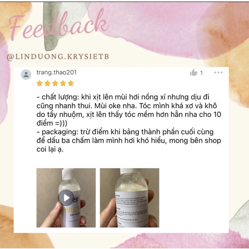 XỊT VÁNG SỮA MILCHY [TẶNG 4 VIÊN SERUM]