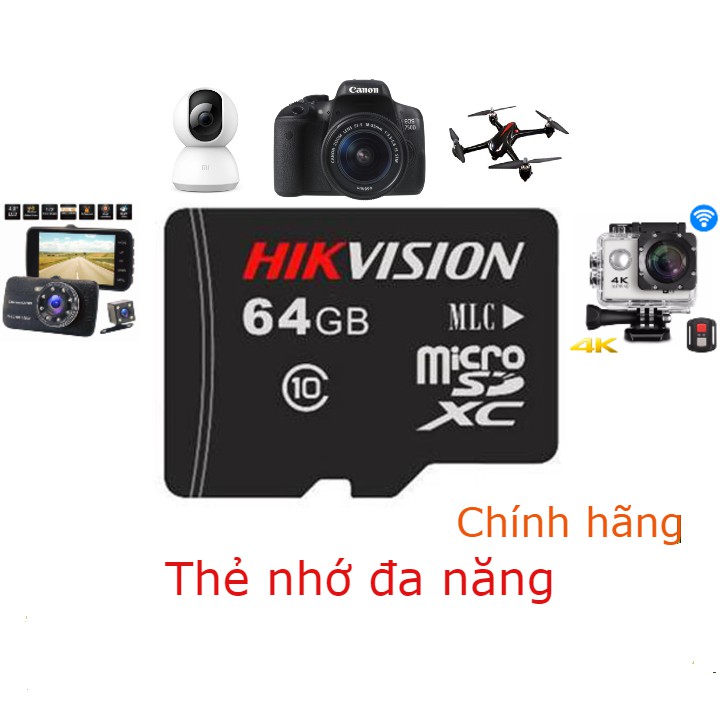 (Chính hãng) Thẻ nhớ Hikvision 64Gb 92MB/s C1 chính hãng - Bảo Hành 5 Năm | BigBuy360 - bigbuy360.vn