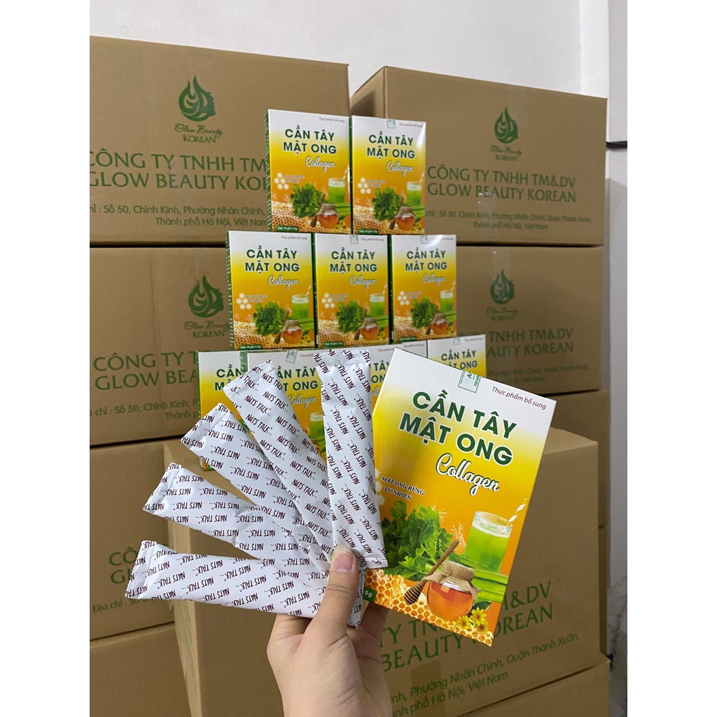 Cần tây mật ong collagen bột cần tây giảm cân nhanh cấp tốc giảm béo an toàn nguyên chất chính hãng