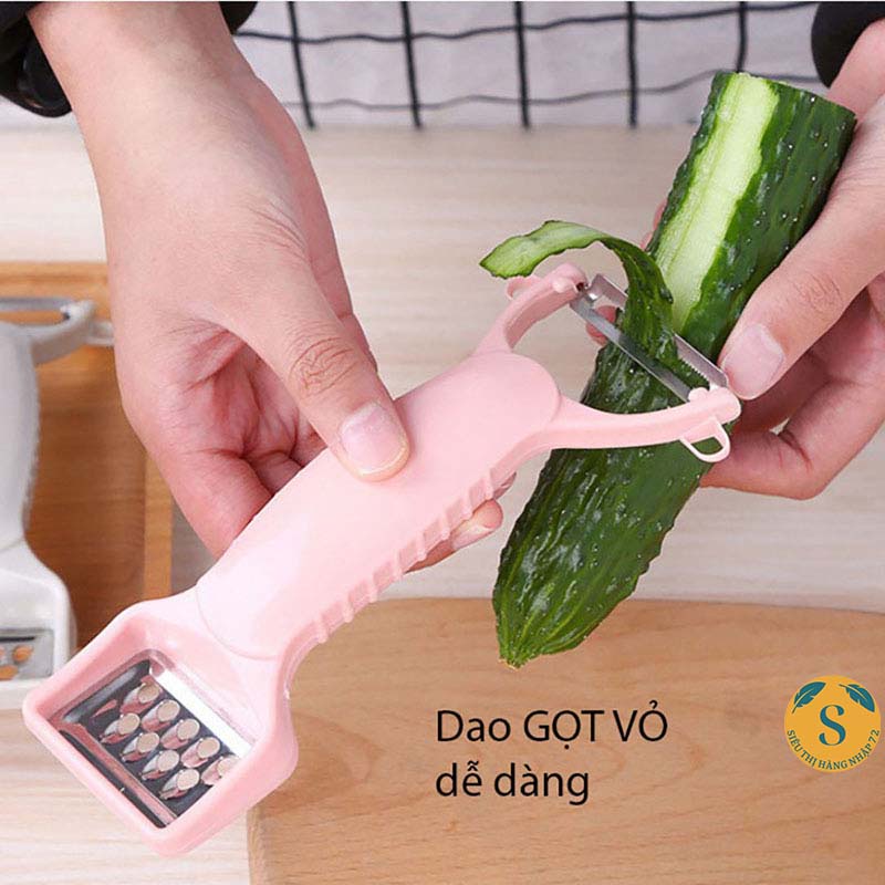 Nạo bào rau củ bằng nhựa lúa mạch 2 đầu tiện dụng, Dao Bào Nạo Gọt Rau Củ Quả 2 Đầu Tiện Lợi [DAO BÀO NHỎ]