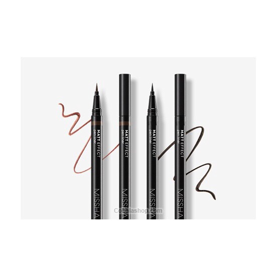 BÚT KẺ MẮT NƯỚC MÀU NÂU MISSHA MATT EFFECT PEN LINER 0,4G