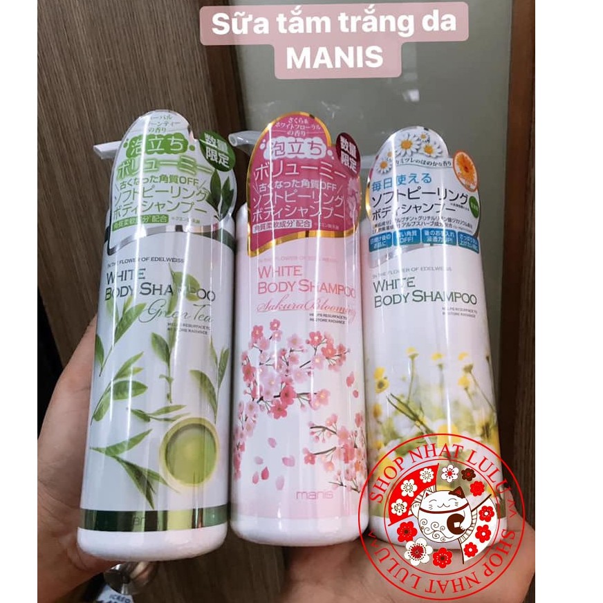 [HOT] Sữa tắm manis trắng da 450ml Nhật