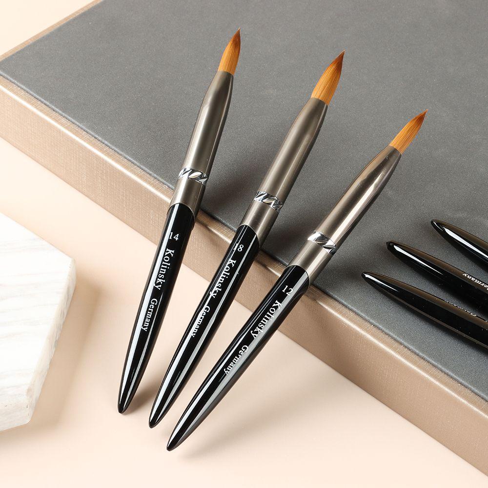 1 Cọ Sơn Móng Tay Acrylic Chuyên Nghiệp Tay Cầm Màu Cầu Vồng