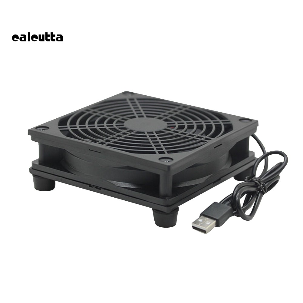 Quạt Tản Nhiệt Làm Mát Bộ Định Tuyến Hộp TV 12cm 5V USB