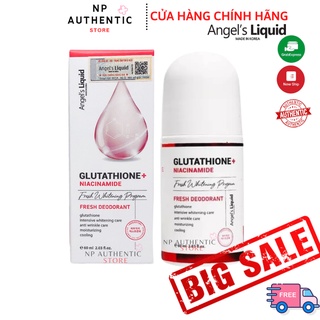 [Cam Kết Hàng Auth ]Lăn nách mờ thâm, dưỡng trắng da Angel's Liquid Glutathione plus Niacinamide 60ml