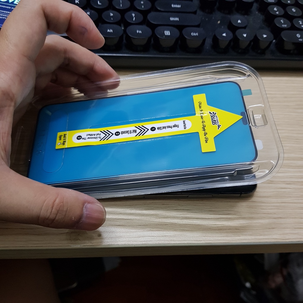 Kính cường lực ip full khung siêu cứng New blue arrow, dành cho ip x, xs, xr, xsmax, 11pro, 12, 12promax, 13promax