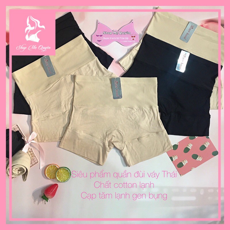 [HÀNG THÁI] Quần váy chất tăm lạnh phối cotton cao cấp- Mặc bao Phê