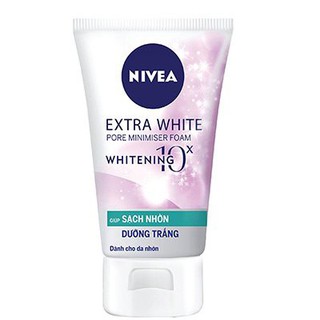 Sữa rửa mặt nivea sạch nhờn dưỡng trắng extra white 100g