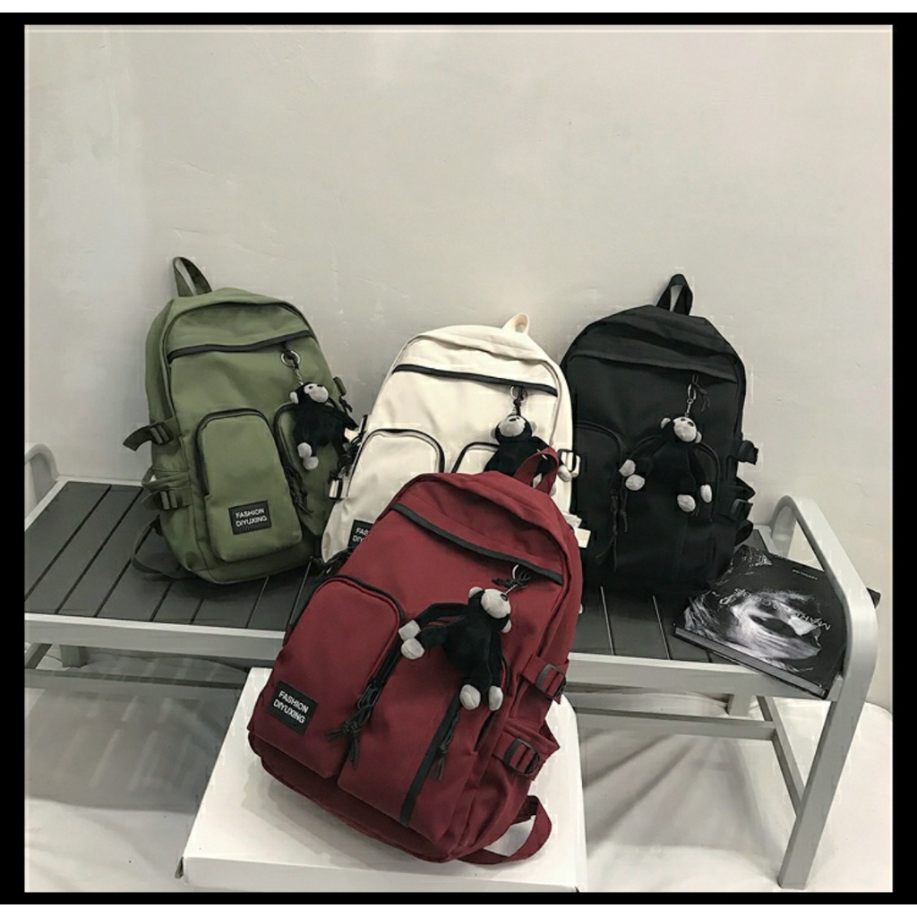 Balo nam nữ thời trang ulzzang hàn quốc đi học vải Fabric chống nước cỡ lớn ngăn đựng laptop 16 inch 7509