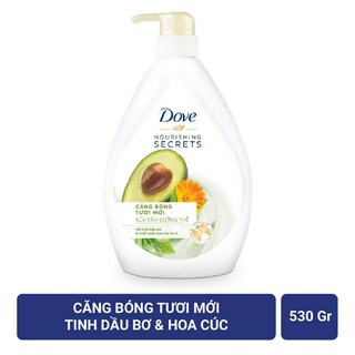Sữa Tắm Dove Căng bóng tươi mới 530g🎁 Tặng kèm Sữa rửa tay Dove 250ml