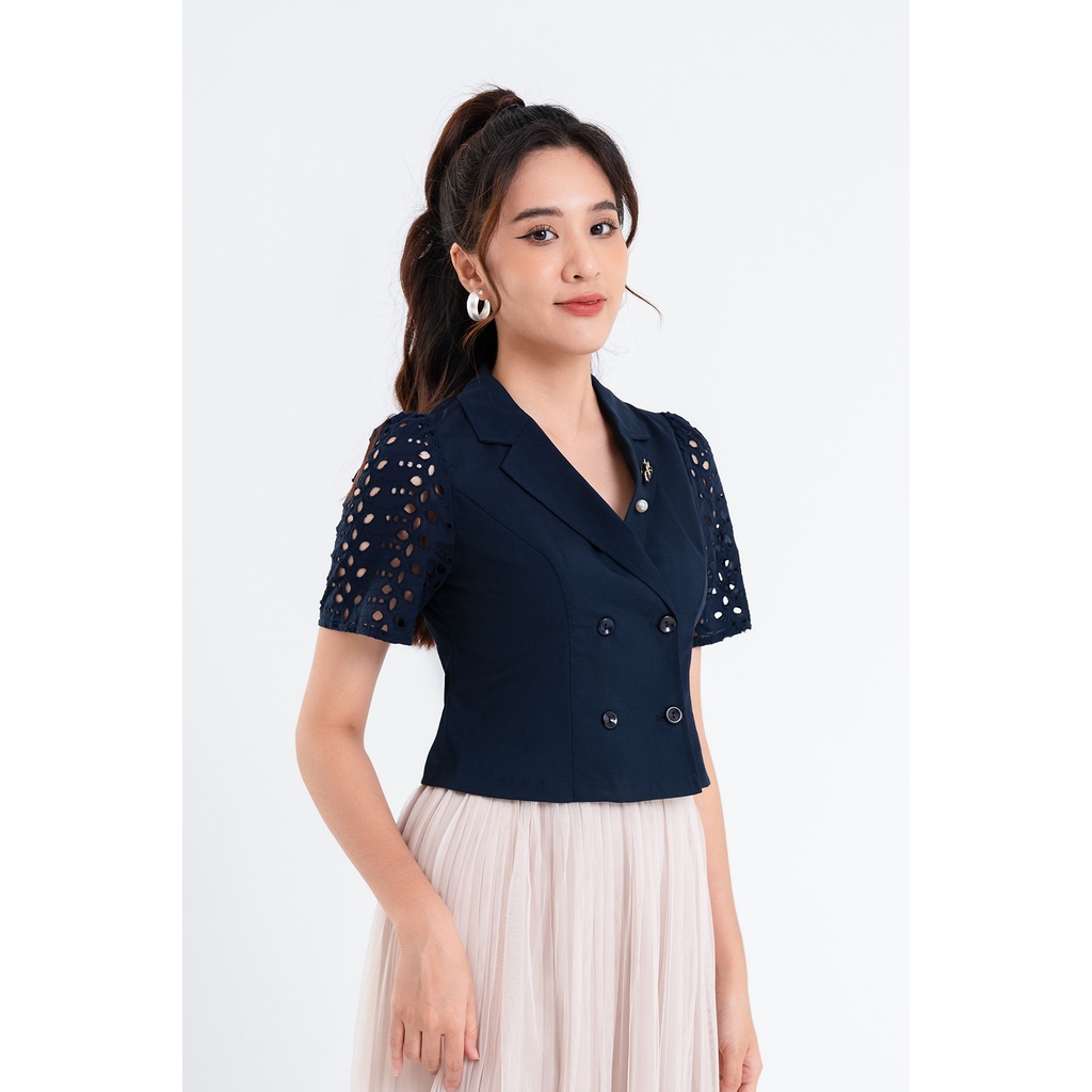 Áo Kiểu LAMER Peplum Tay Phối L61H22H083